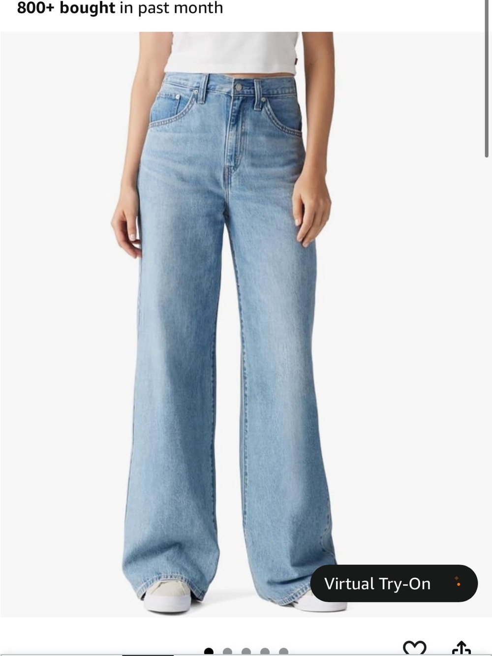 Levi’s cinch baggy wide leg jeans